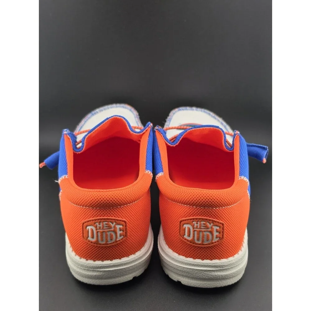 Hey Dude Wally Tri University Florida Gators Mens 9 Blue Orange White Shoes NEW